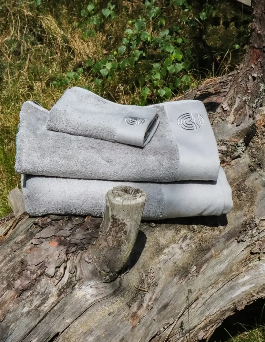 Elba 3pcs towel collection grey silver
